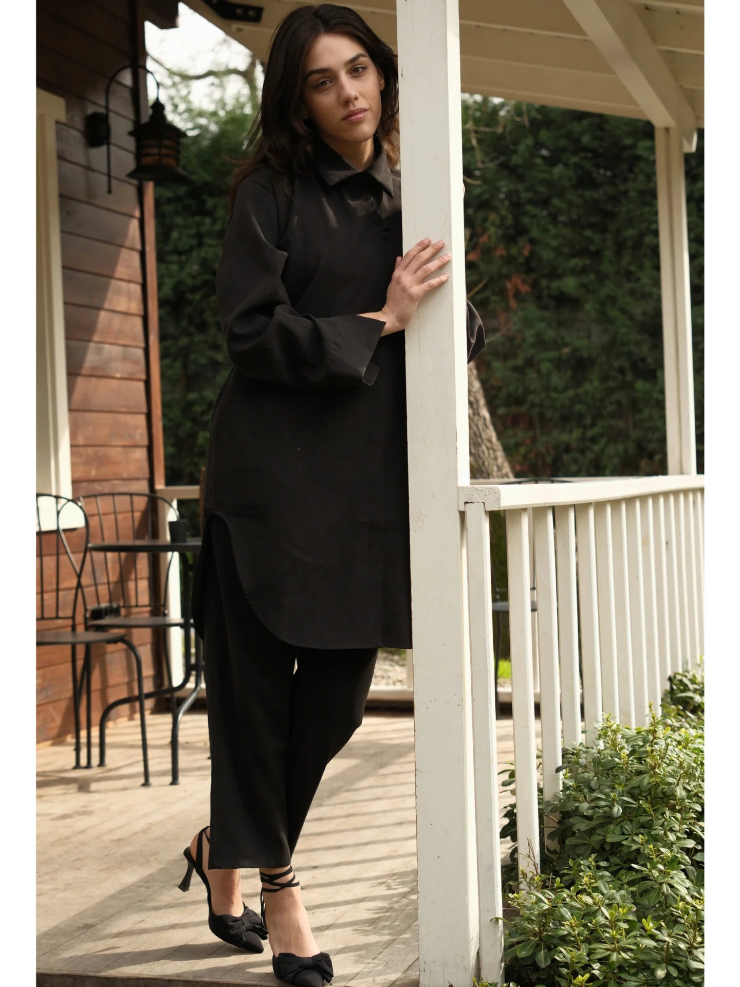 Tensel Kumaş Takım Siyah