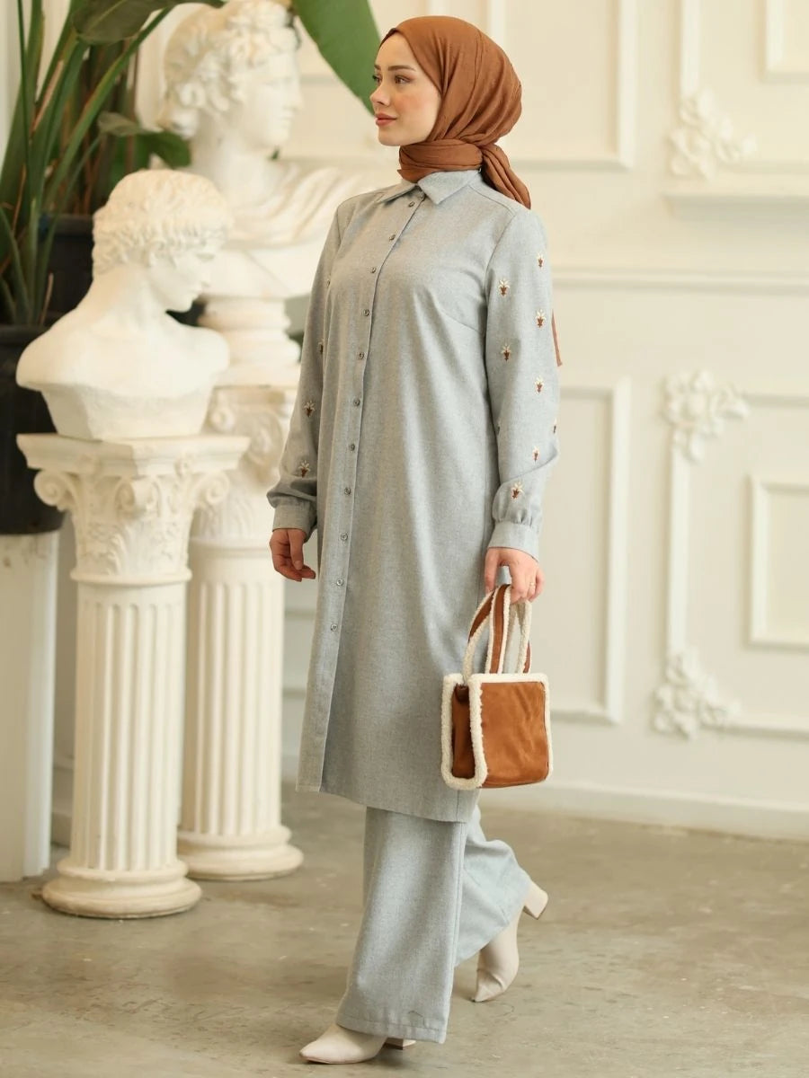 Parla Tunik Açık Gri