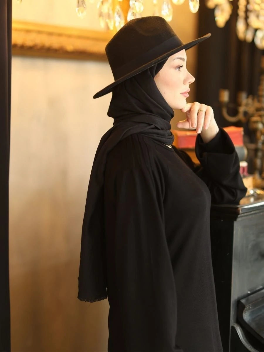 Viskon Selanik Triko Siyah