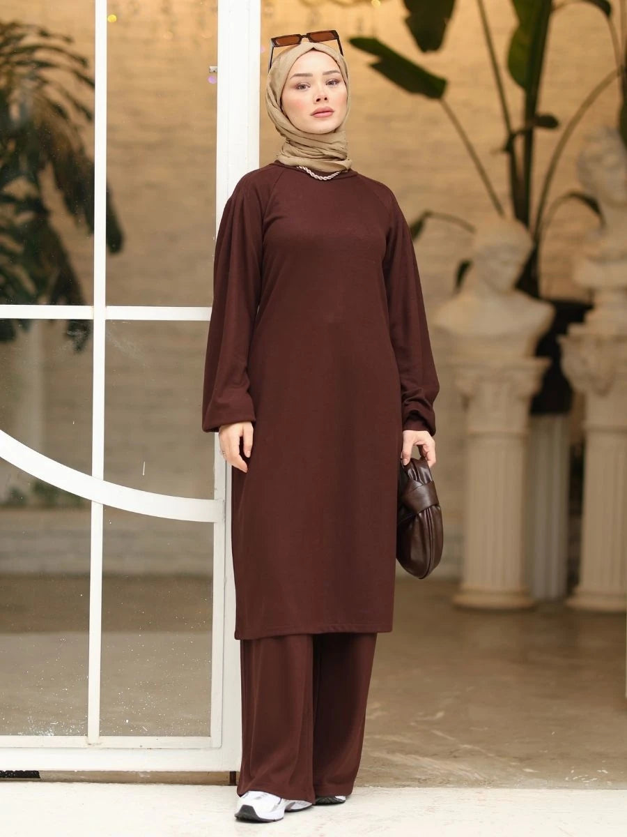 Viskon Selanik Triko Kahverengi