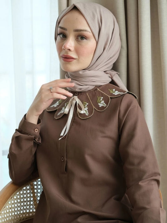 Lavanta Tunik Kahverengi