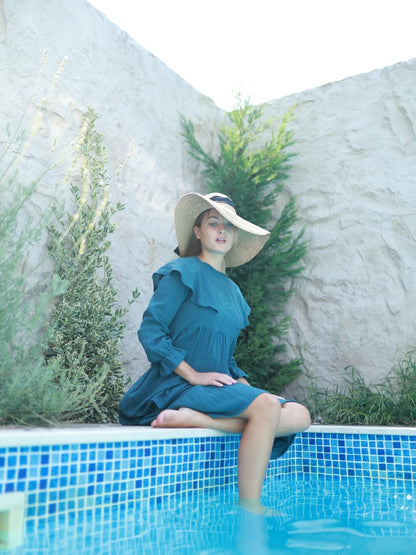 Kıyı Elbise Petrol