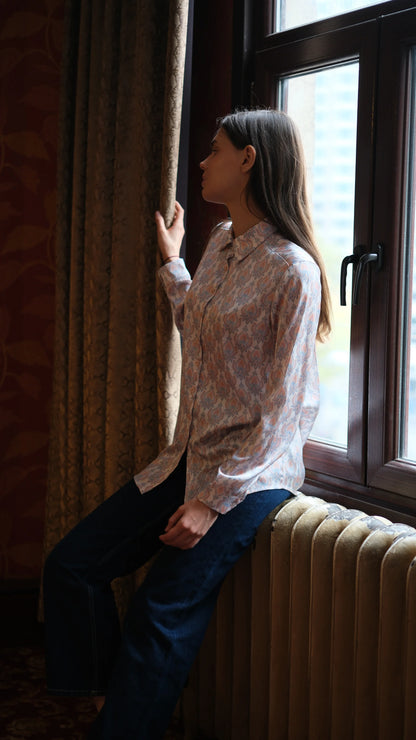 Velina Saten Gömlek