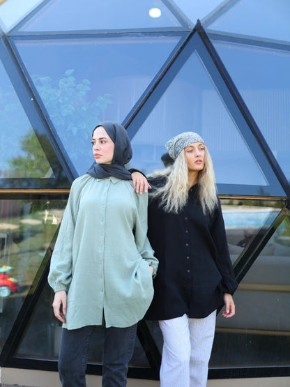 Müslin Gömlek Çağla