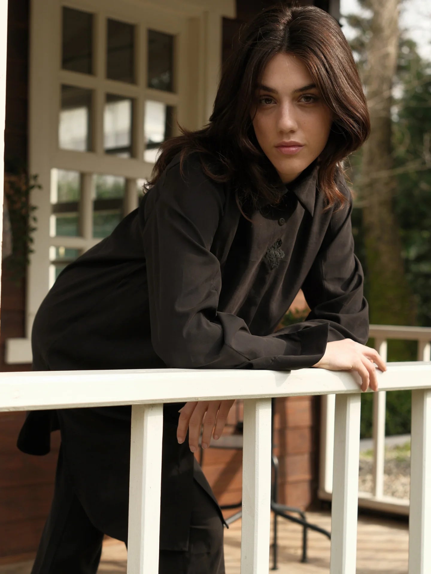 Tensel Kumaş Takım Siyah