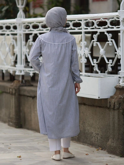Bohem Tunik Gri