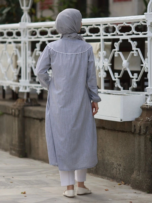 Bohem Tunik Gri