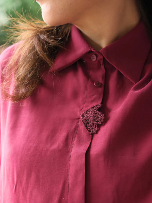 Tensel Kumaş Takım Mürdüm