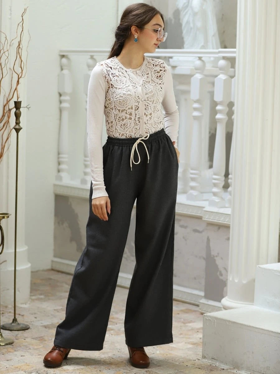 Lale Takım Koyu Gri