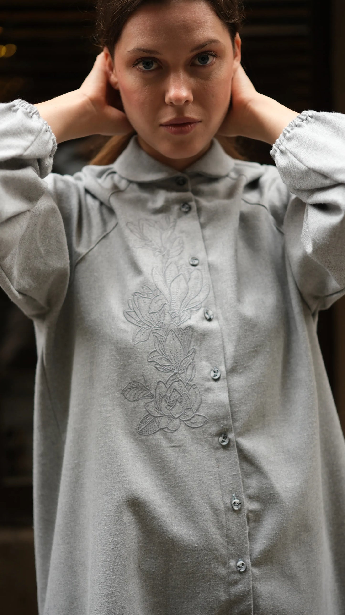 Magnolia Gömlek/Tunik Açık Gri