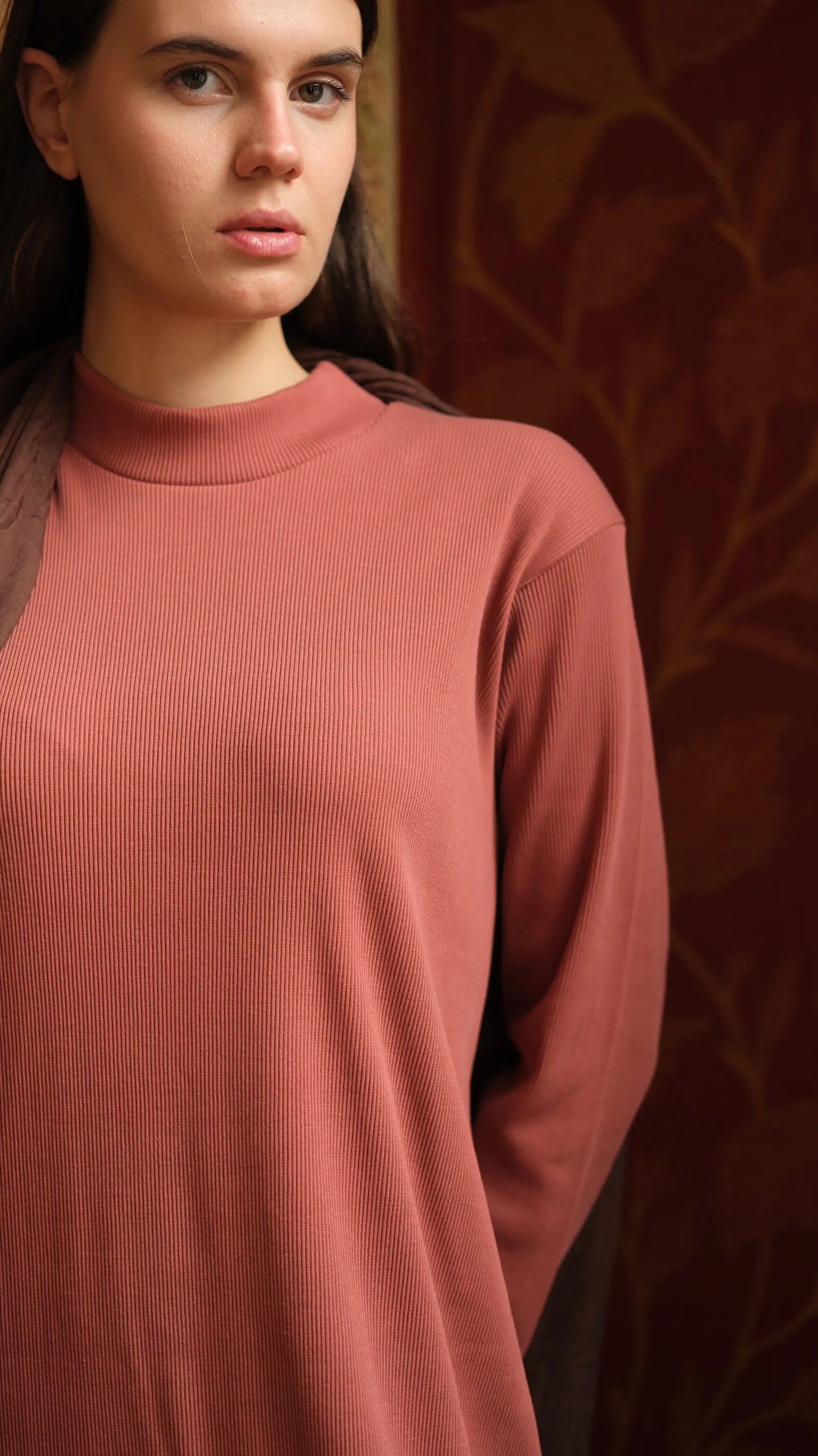 Kaşkorse Tunik Soğan Kabuğu + Crash Bambu Şal