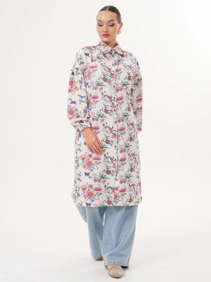 Floral Pamuk Tunik