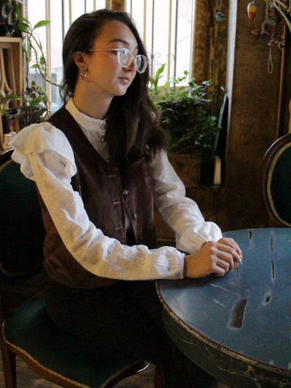 Bahçe Desen Goblen Yelek