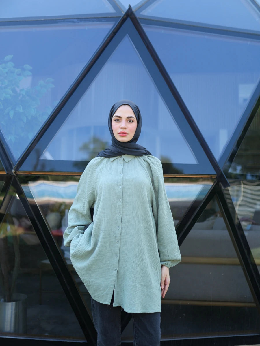 Müslin Gömlek Çağla