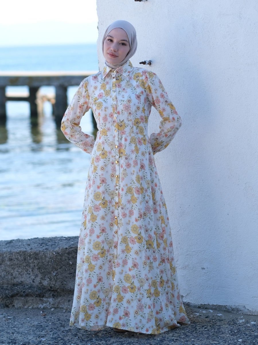 Sunshine Elbise Beyaz