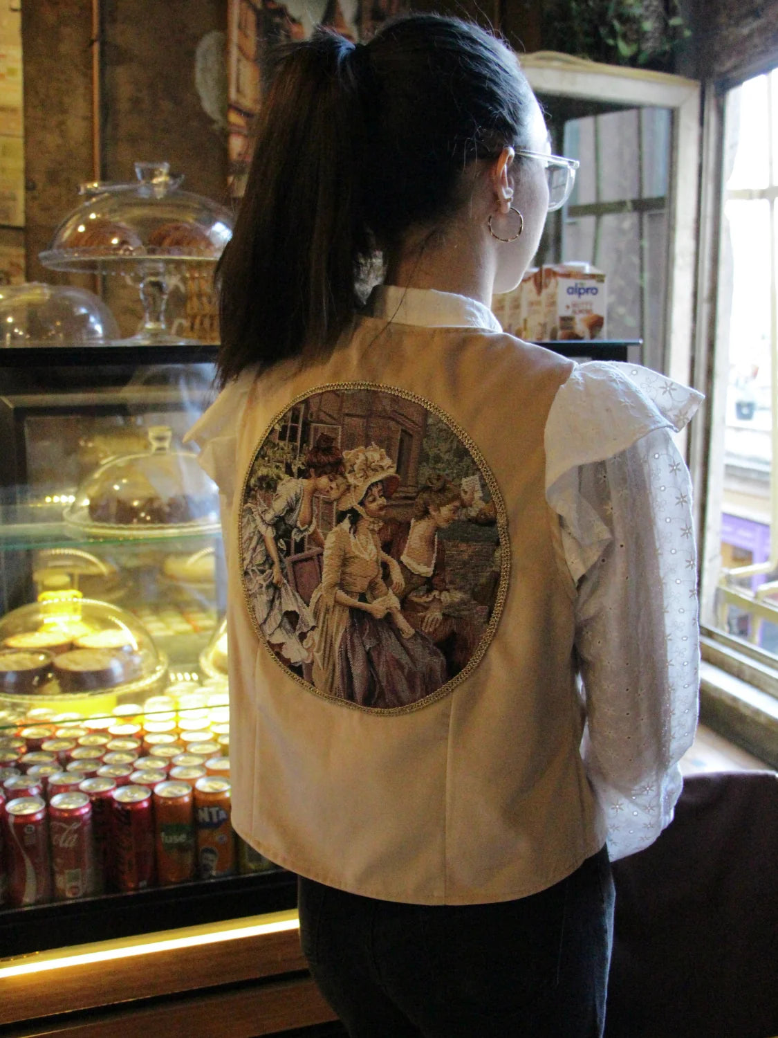 Kızlar Desenli Goblen Yelek