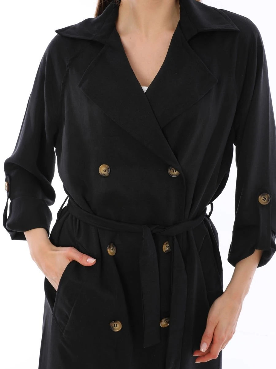 Cool Trençkot Siyah