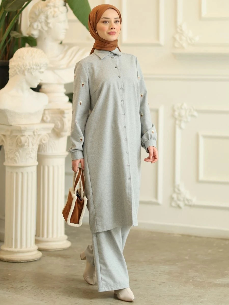 Parla Tunik Açık Gri