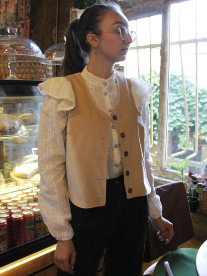 Kızlar Desenli Goblen Yelek