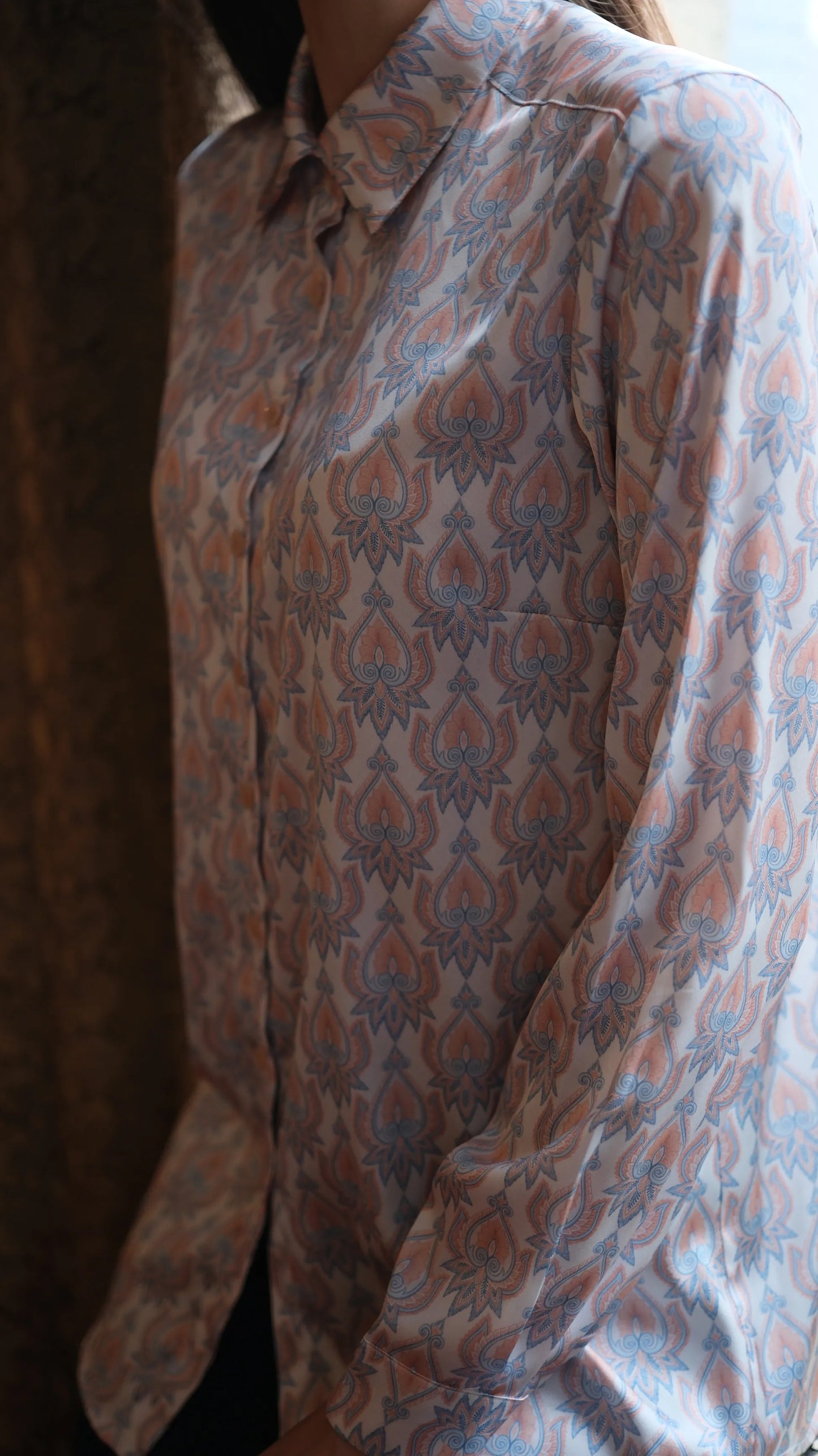 Velina Saten Gömlek