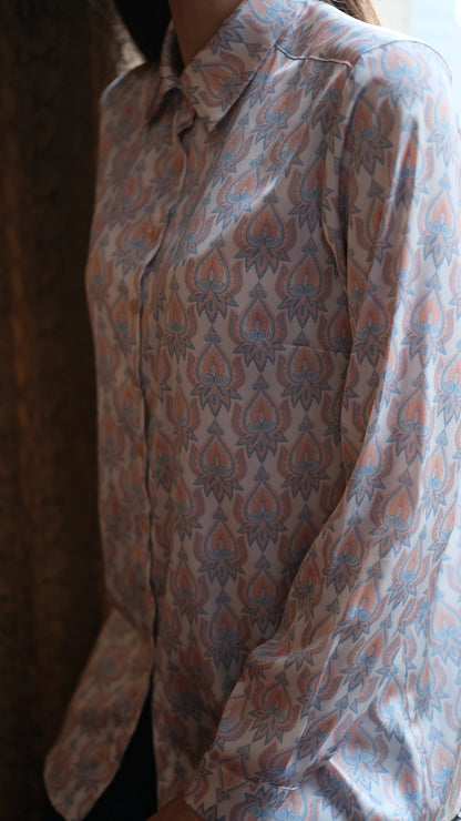 Velina Saten Gömlek