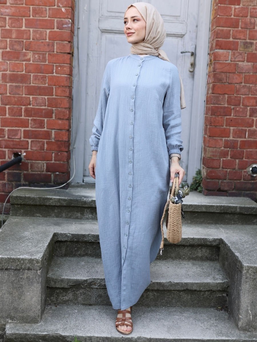 Elegan Elbise Mavi