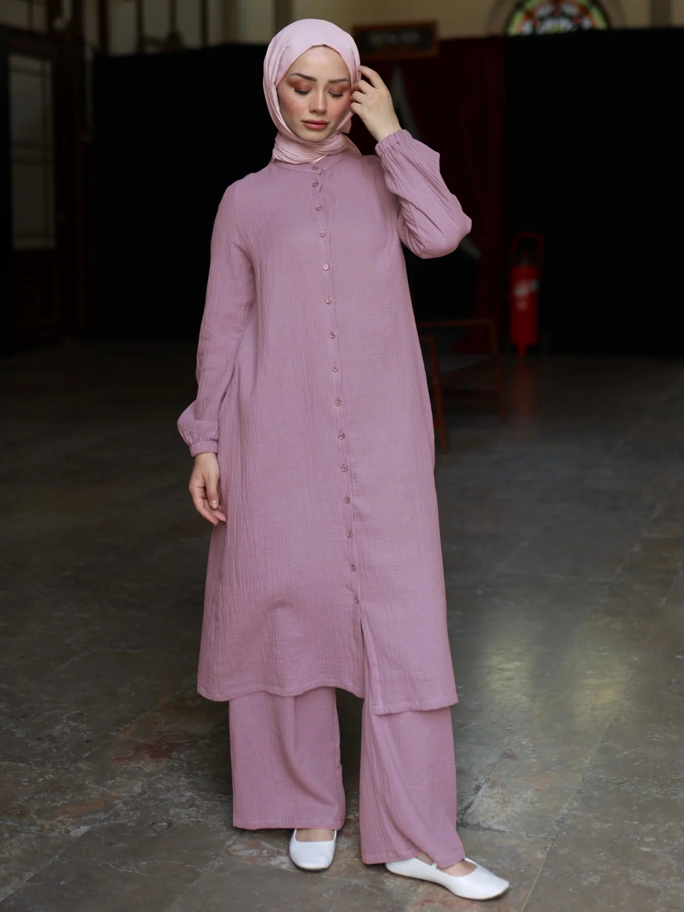 Elegan Takım Gül Kurusu