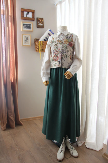 Güllü Goblen Yelek