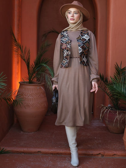 Goblen Yelek Kilim Desenli