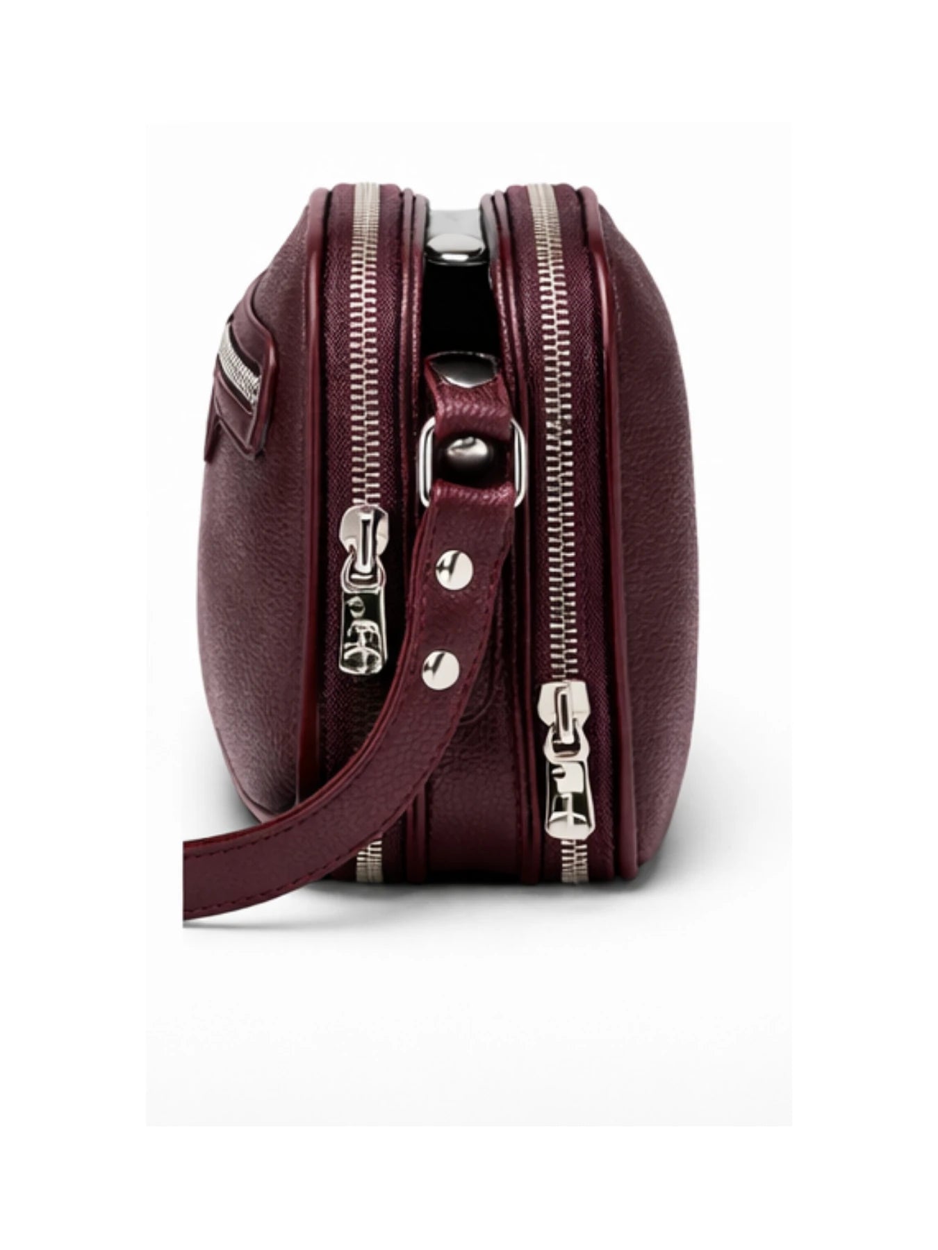 Peri Çapraz Askılı Mini Çanta Bordo Renk