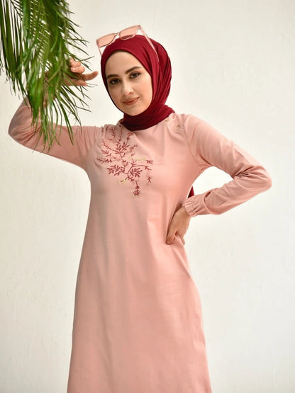 Çiçek Tunik Pembe