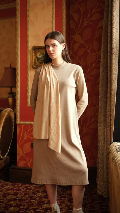 Kaşkorse Tunik Bej + Crash Bambu Şal