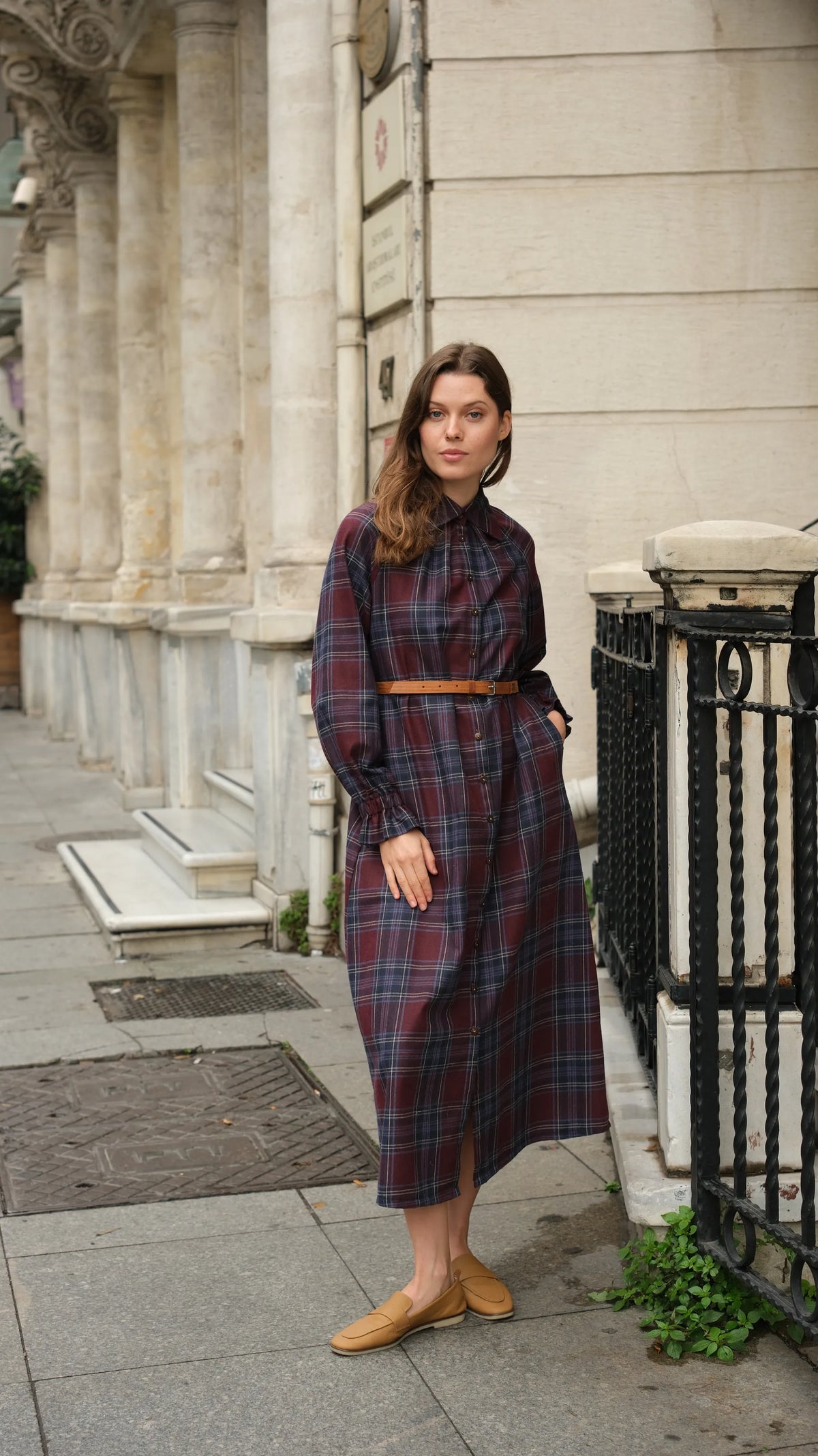 Mira Ekose Tunik - Bordo/Laci