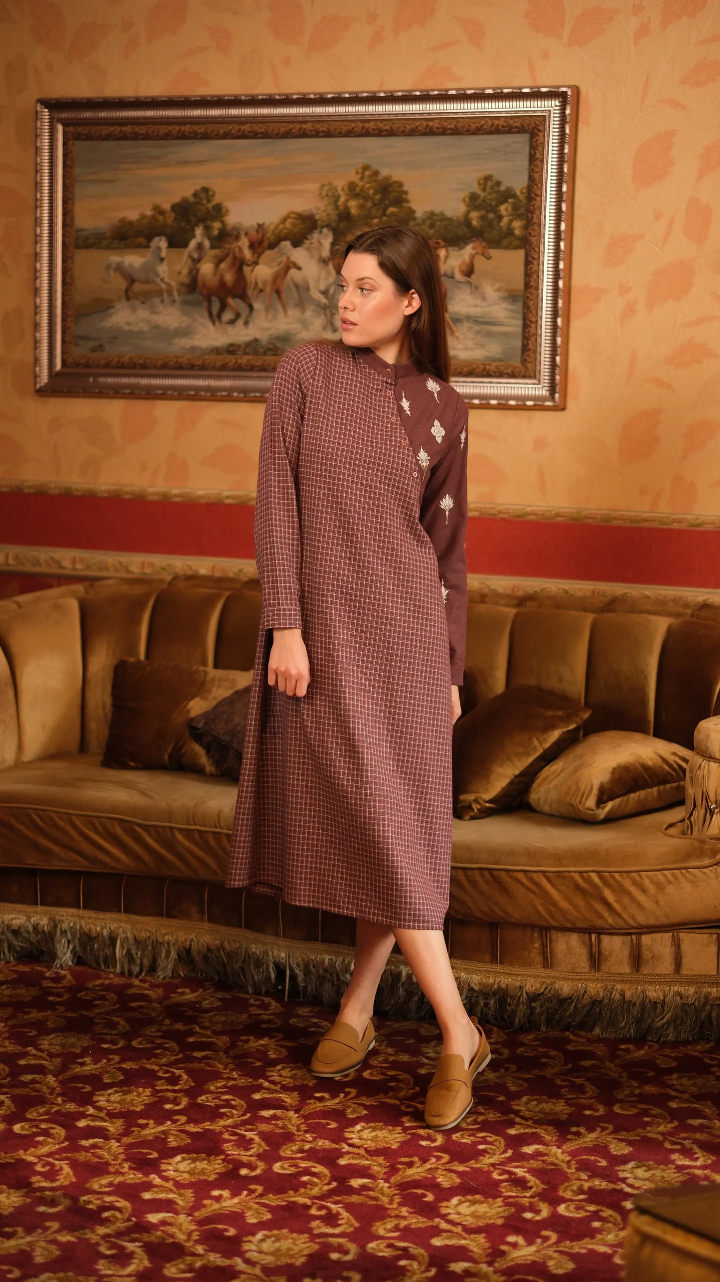 Lora Tunik Bordo