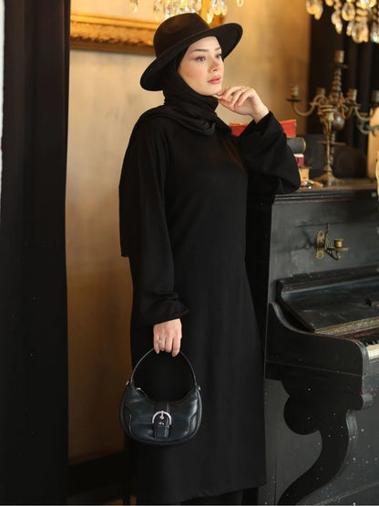 Viskon Selanik Triko Siyah