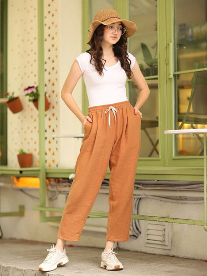 Müslin Pantolon Kiremit